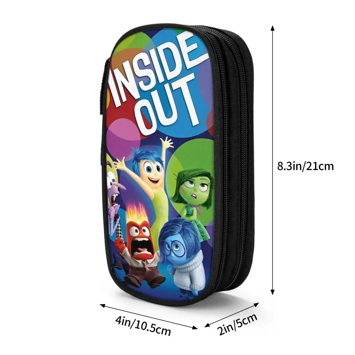 Inside Out Emotions 그룹 필통, 학생용 만화 애니메이션 필통 펜꽂이, 대용량 보관 가방, 학생 학교 선물