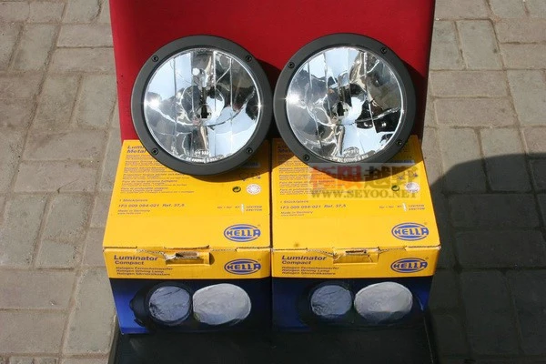 Pure black compact headlights/spotlights/Haila flashing driving lights