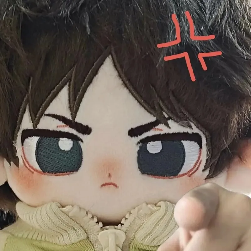 Eren Yeager Cute 20cm Stuffed Plush Doll COS Anime Attack On Titan Cotton Doll For Children Adults Cartoon Collectible Doll Toys