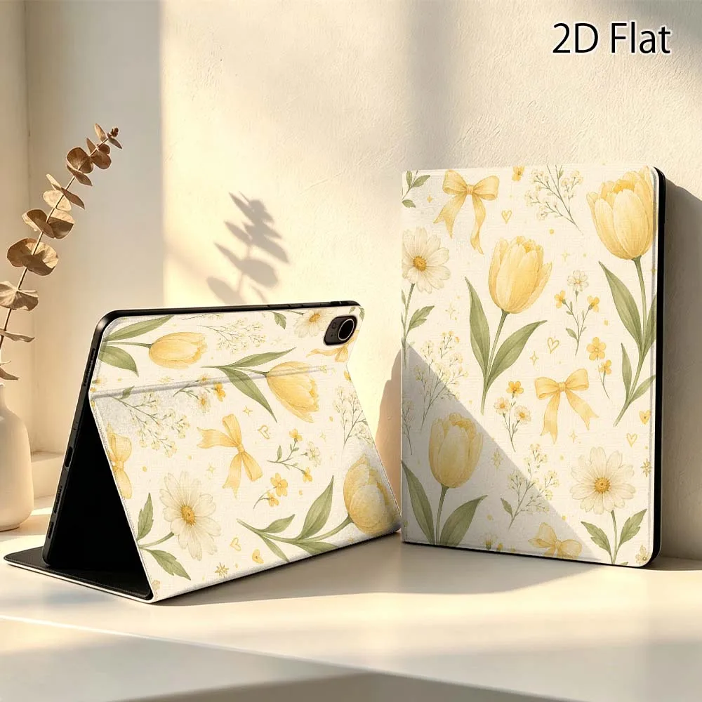 Yellow Tulip Bouquet For Huawei MediaPad MatePad Pro Air 10.8 T5 T10S M3 M6 M5 C5e SE 11 11.5 Inch Tablet Case Popular