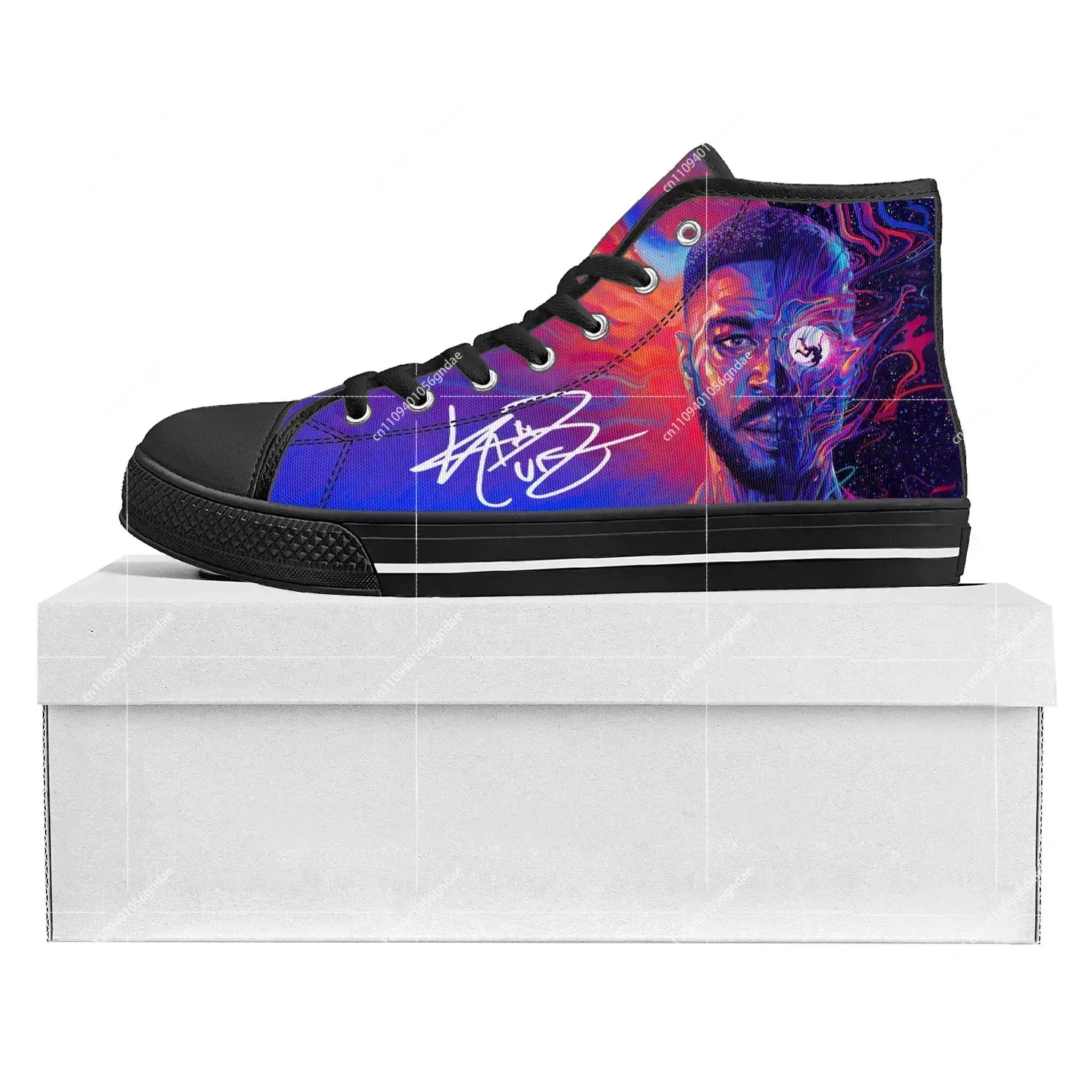 

Kid Rapper Cudi Fashion High Top High Quality Sneakers Mens Womens Teenager Canvas Sneaker Casual Couple Shoes Custom Shoe Black