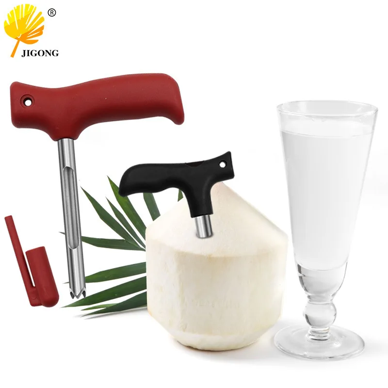 Coconut opener Stainless steel coconut shell hole green drilling and punching tool