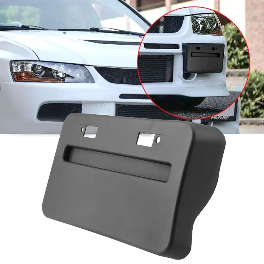 

Car Registration Plate Holder License Plate Holder Front Bumper License Number Frame for Mitsubishi Lancer GTS EVO X 2008-2018