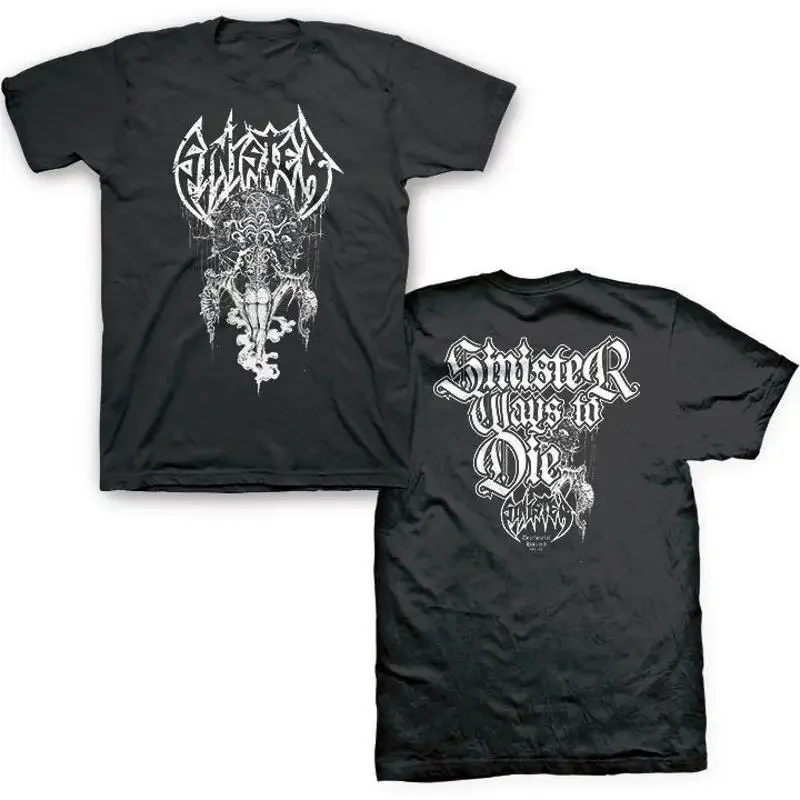 Vtg Sinister Band Dead Girl Heavy Cotton Schwarzes T-Shirt für Herren, alle Größen Ag175