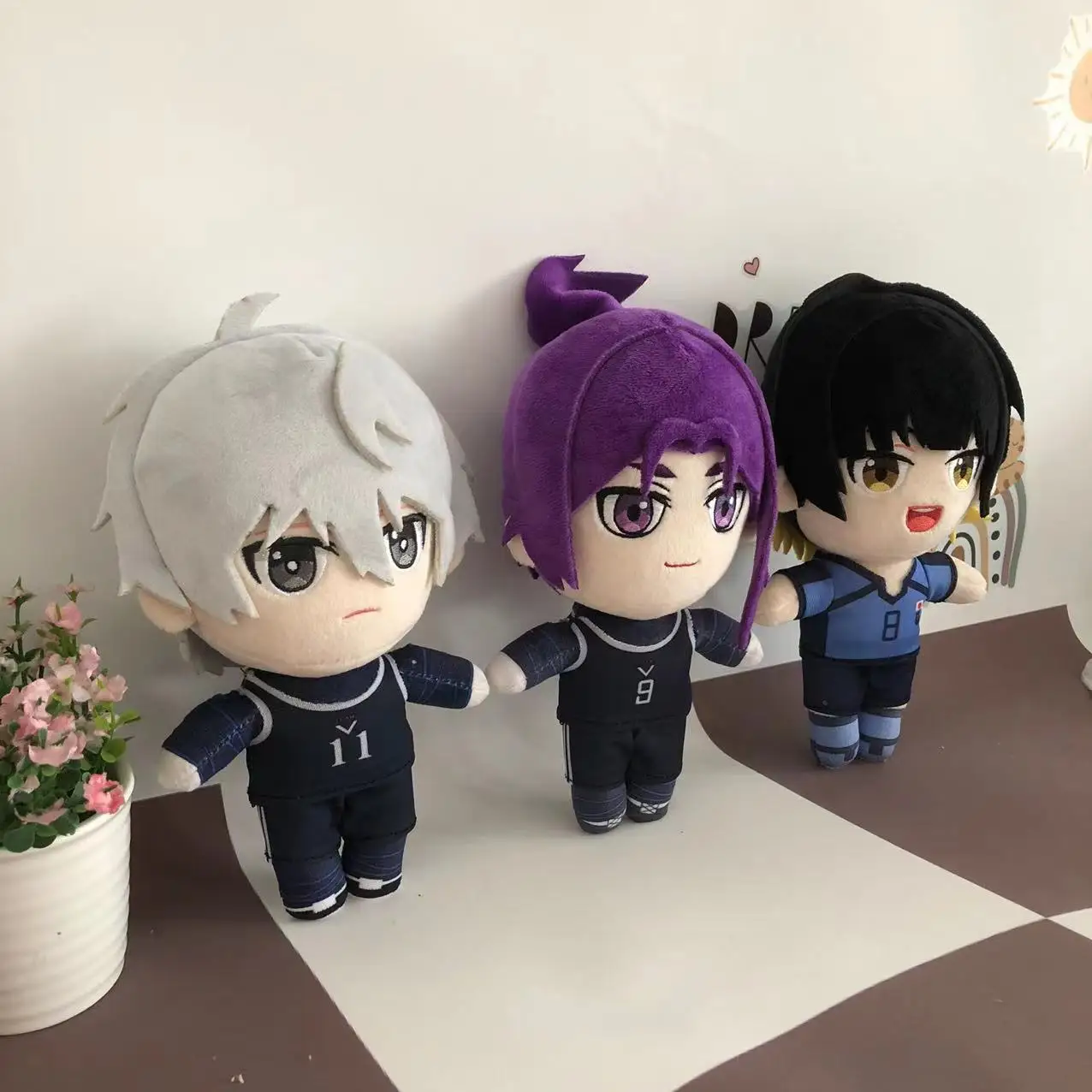 20cm Cute Anime Peripheral Plush Doll Seishiro Nagi BACHIRA MEGURU Reo Mikage Soft Plush Stuffed Toys Christmas Gifts for Friend