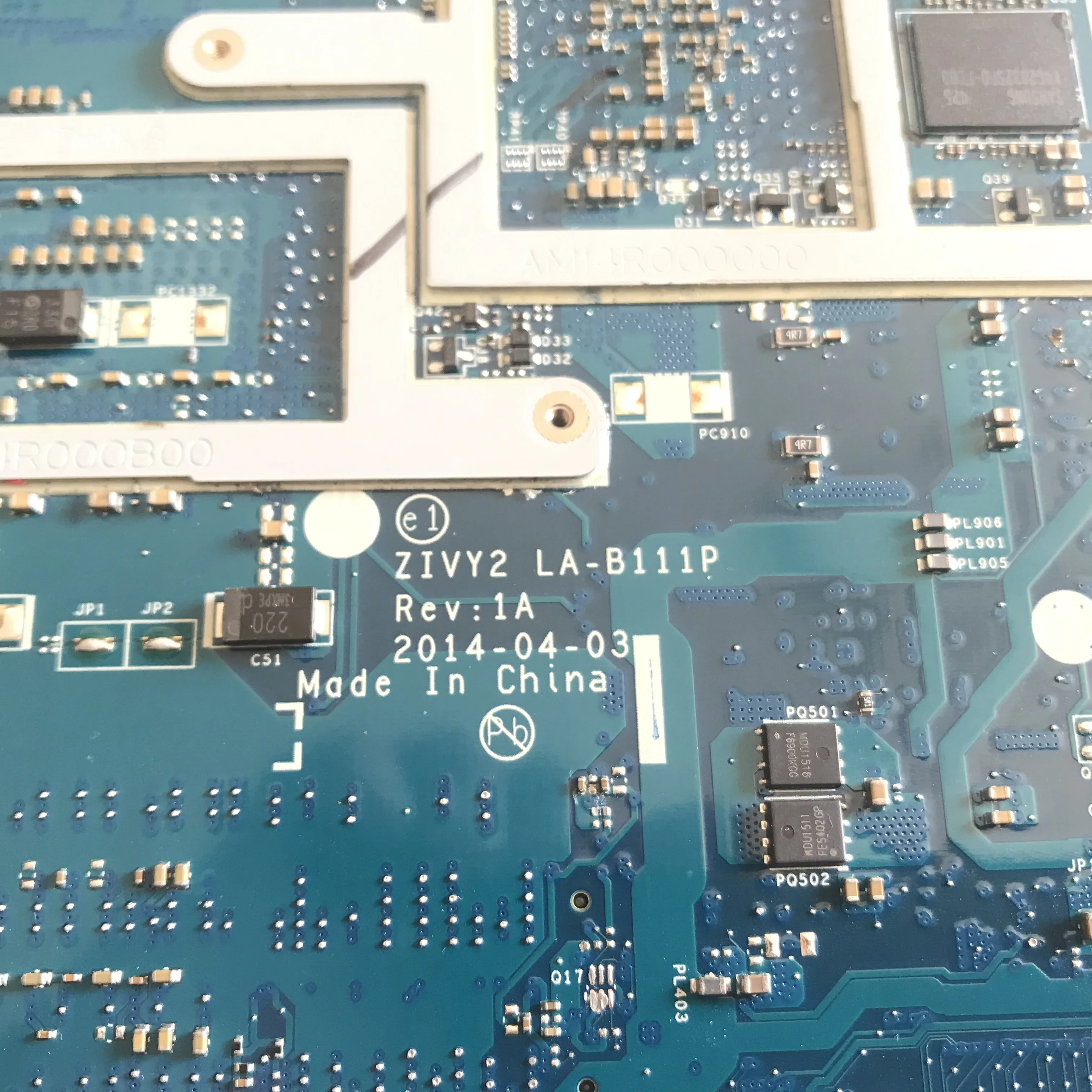 LA-B111P Mainboard with i5 i7-4th Gen CPU GTX860/960 GPU For Lenovo Y50-70 Y50P-70 Y70-70 Laptop Motherboard  DDR3 view 4