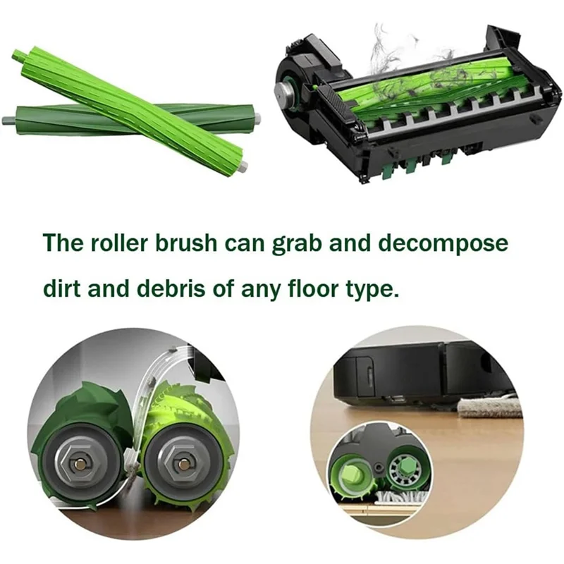 ABUD-อุปกรณ์เสริมสําหรับ Irobot Roomba S Series S9 +(9550) S9 (9150) หุ่นยนต์สูญญากาศ,อะไหล่แปรงหลักตัวกรองแปรงด้านข้าง