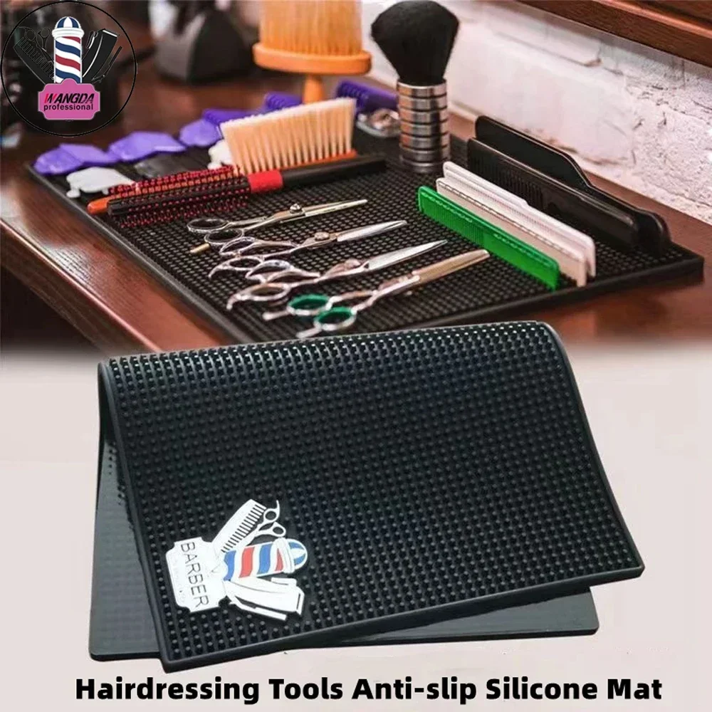 Salon Haircut Tool Pad Professional Clippers Trimmers Non-Slip Mat Scissor Storage Display Cushion Barbershop Accessory Supplies