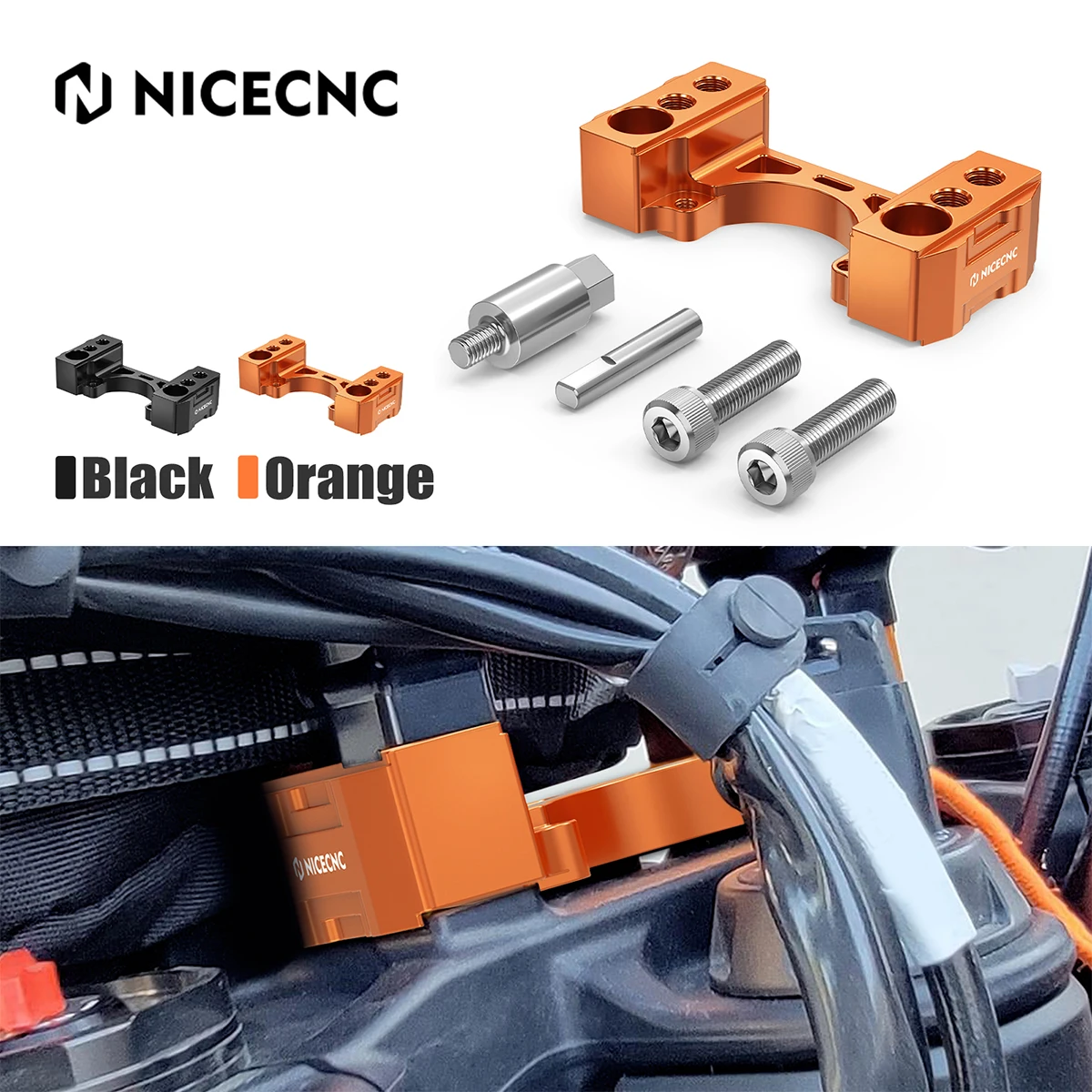 

For KTM 790 Adventure 890 Adventure Steering Damper Mount 1" Handlebar Riser Kit for KTM 790 890 Adventure R Rally 2019-2024