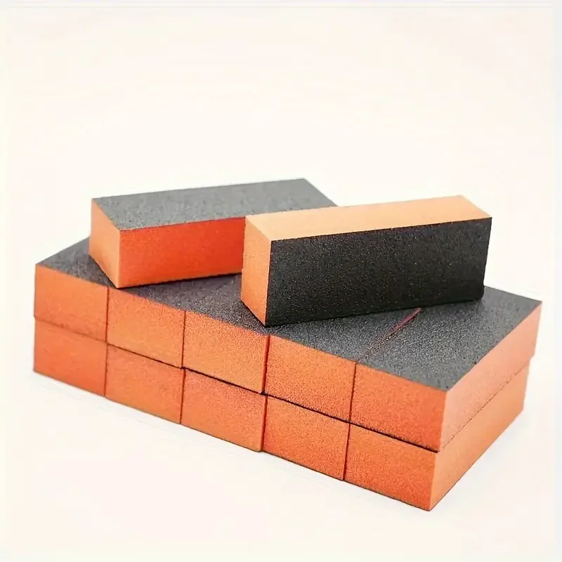 Bloque de lijado con cojín para uñas, lima para pulir manicura y pedicura, superficie lisa, ideal para uso en salón en casa, adecuado para todos los nai