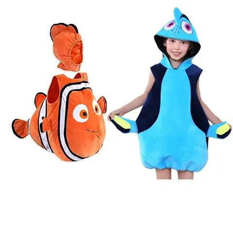 Finding Nemo Clownfish cospaly costume Pixar Animated Film Nemo  clothing Halloween Christmas party