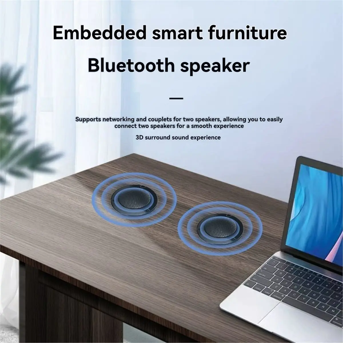 A86G NEW Embedded Bluetooth Audio Smart Home Small Speaker Combination Home Audio English Prompt Tone