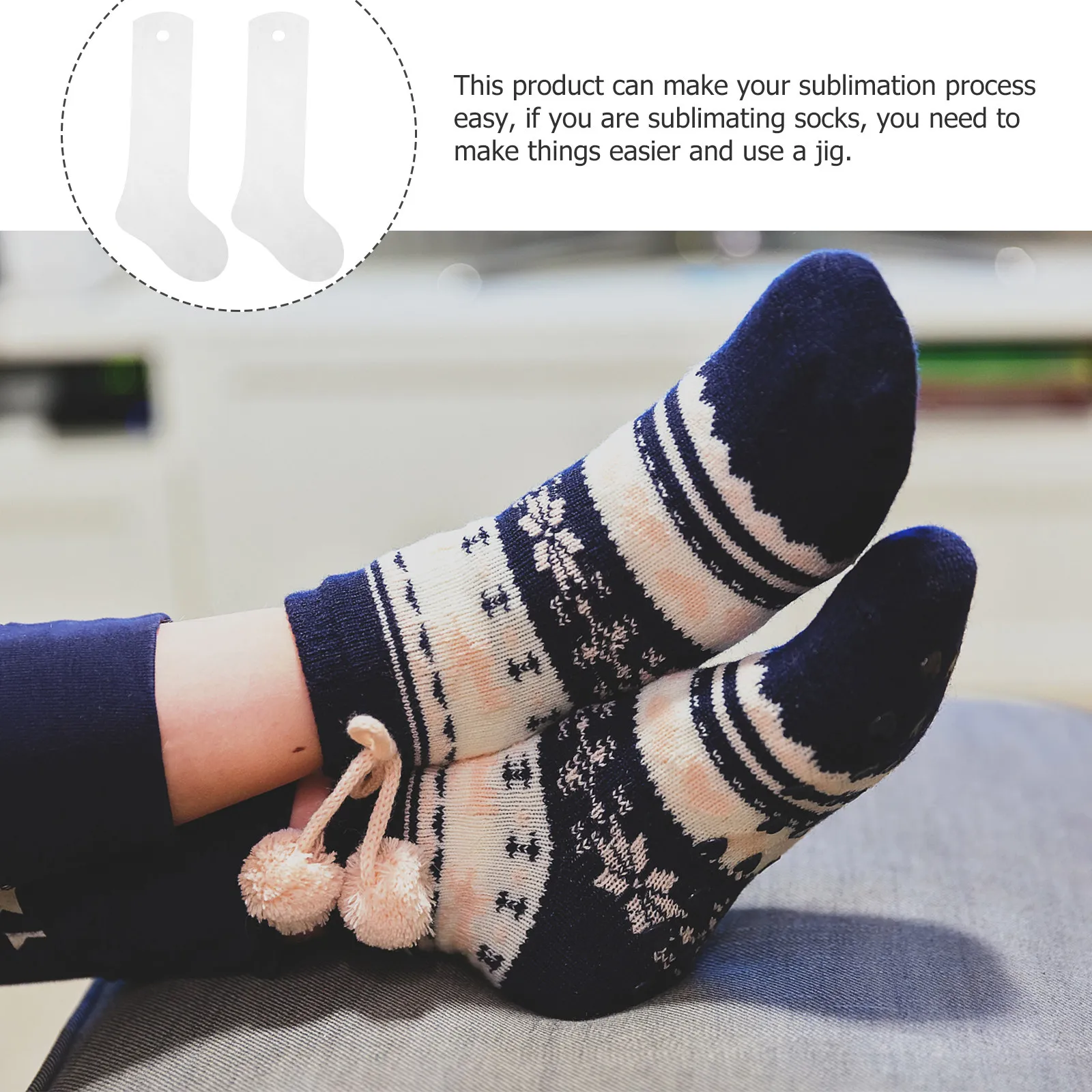 2Pcs Sock Board Aluminum Sock Jigs Heat Press Socks Sublimation Printing DIY Transfer Straight Metal Plates DIY Transfer