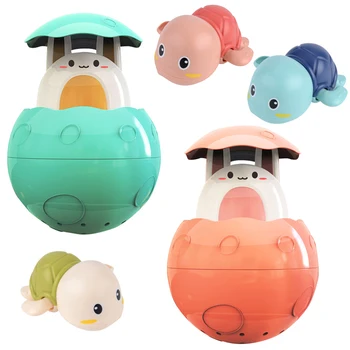 부활절 달걀 바구니 Stuffers 유아를위한 아기 목욕 장난감 1-3 세 감각 장난감 어린이 욕조 부화 수영장 목욕 장난감