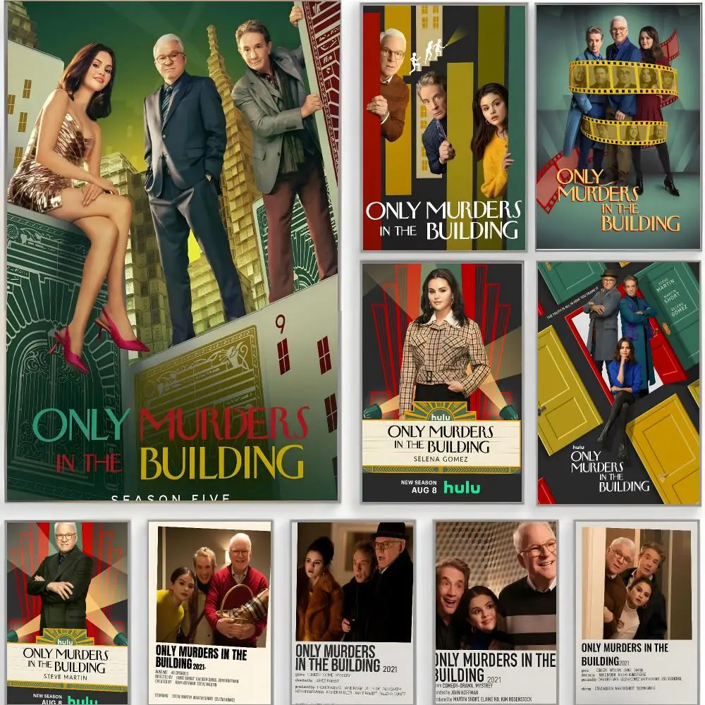 mystery series o-only murders in the building Poster Classic Wall Art  Home Decor  Peel and Stick Unframed