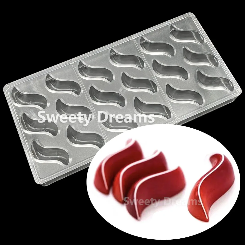 3D Polycarbonate Chocolate Mold Easter Egg Square Heart Shape BonBon Sweets Candy Baking Mold For Chocolate Pastry Tools Moulds