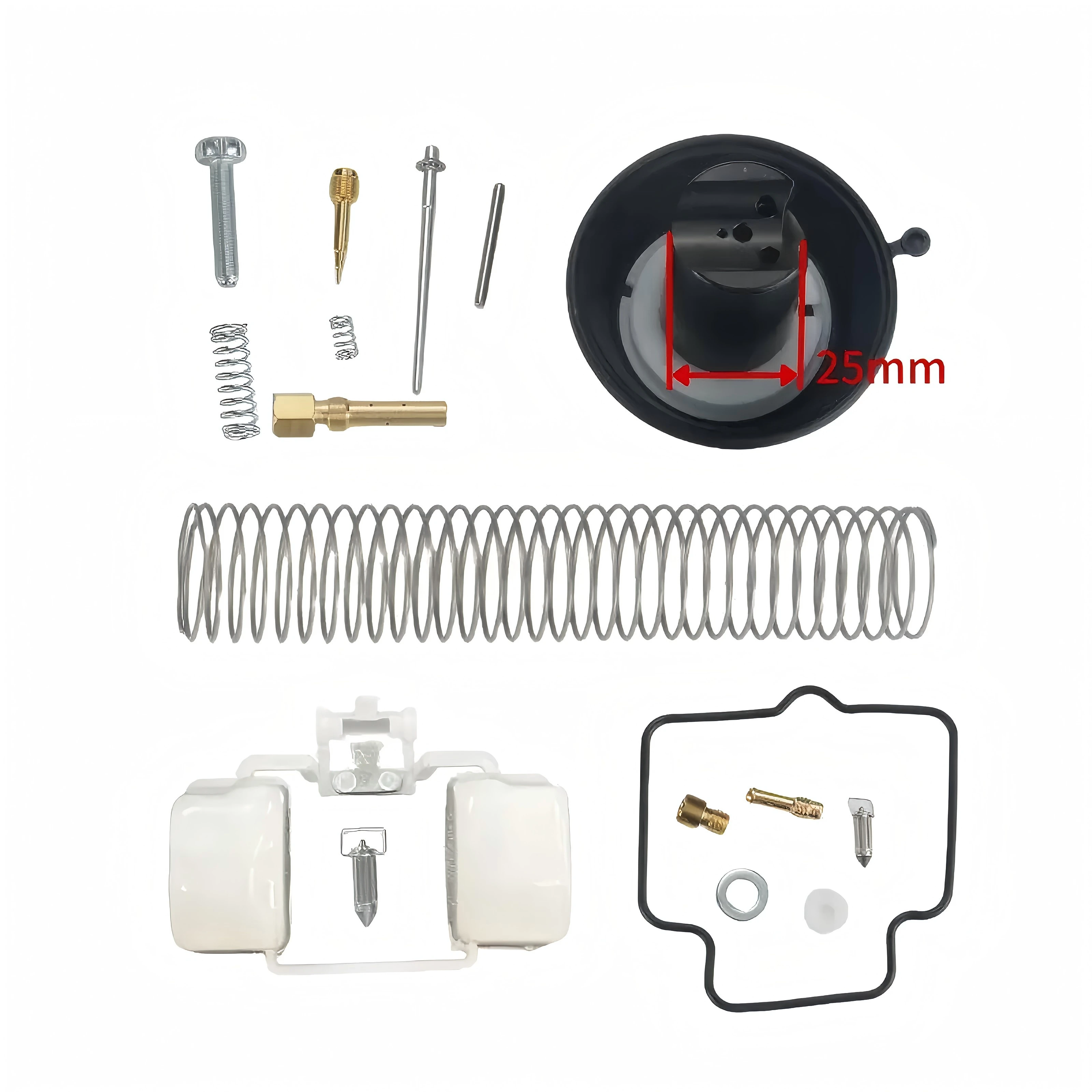 

Motorcycle Carburetor Repair Kit Vacuum Film For MIKUNI Suzuki EN125 EN125-1A HJ125K GS125 GN125/Thunder 125 YAMAHA FZ16 Ride