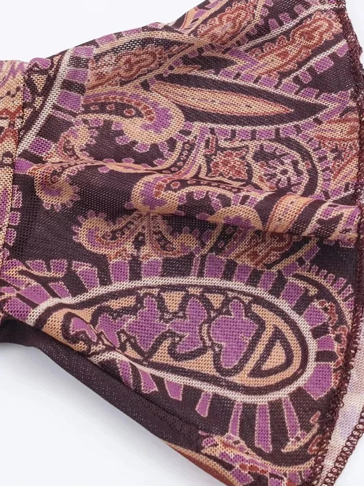 المرأة الجديدة س الرقبة زهرة طباعة فستان المرأة عارية الذراعين كم كامل فضفاض ميدي طويل سوينغ رداء عطلة #5