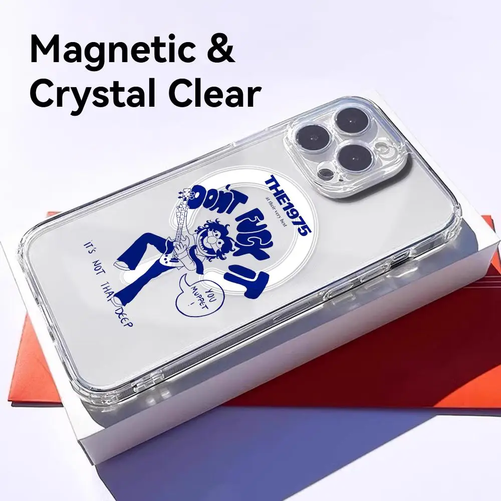 Rock Band T-The 1975 Phone Case for iPhone 17 16 15 14 13 12 11 Pro Max Plus Clear Magnetic Shockproof Scratch-Resistant view 2