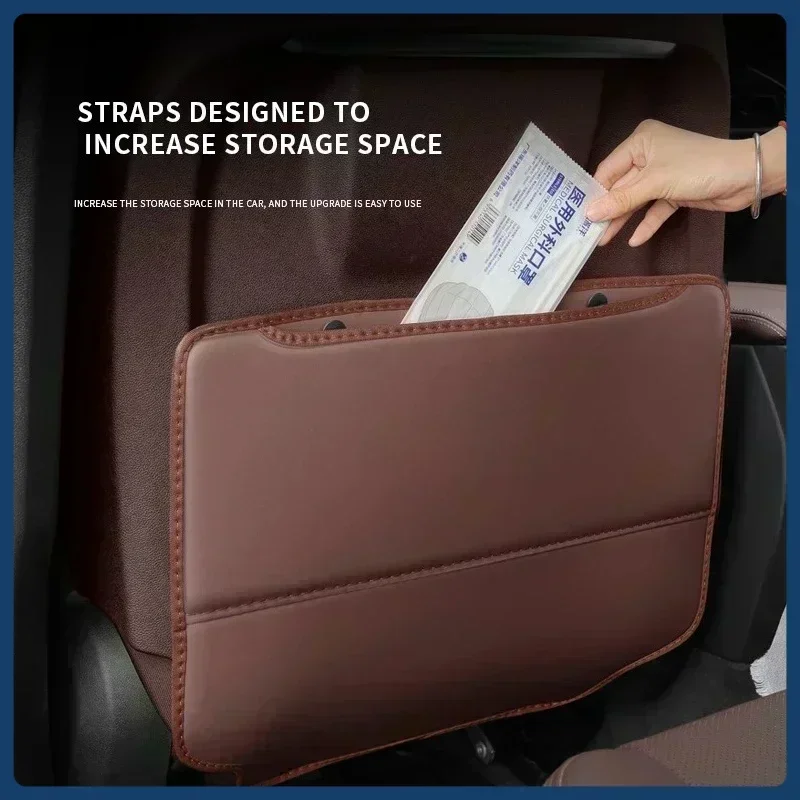 For Hyundai Tucson Elantra Sonata Santa Fe Creta Veloster Car Seat Back Storage Rear Anti-Wear Backrest Anti-kick Pad