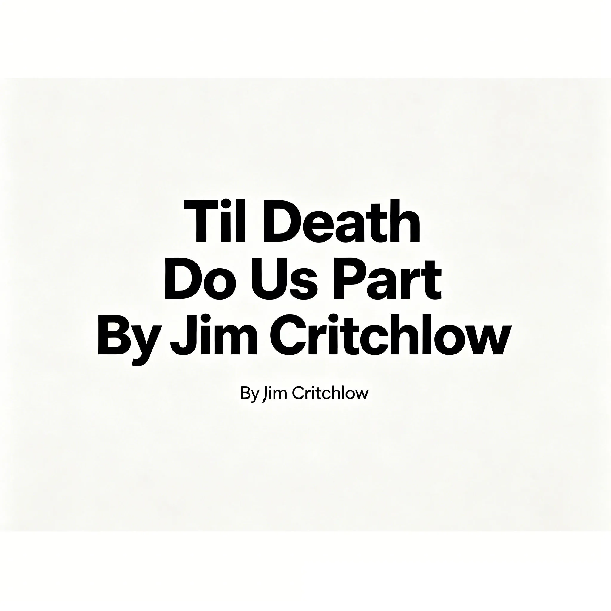 

Til Death Do Us Part By Jim Critchlow Mental Close Up Card Magic Tricks Stage Magic Props Mentalism Prophecy