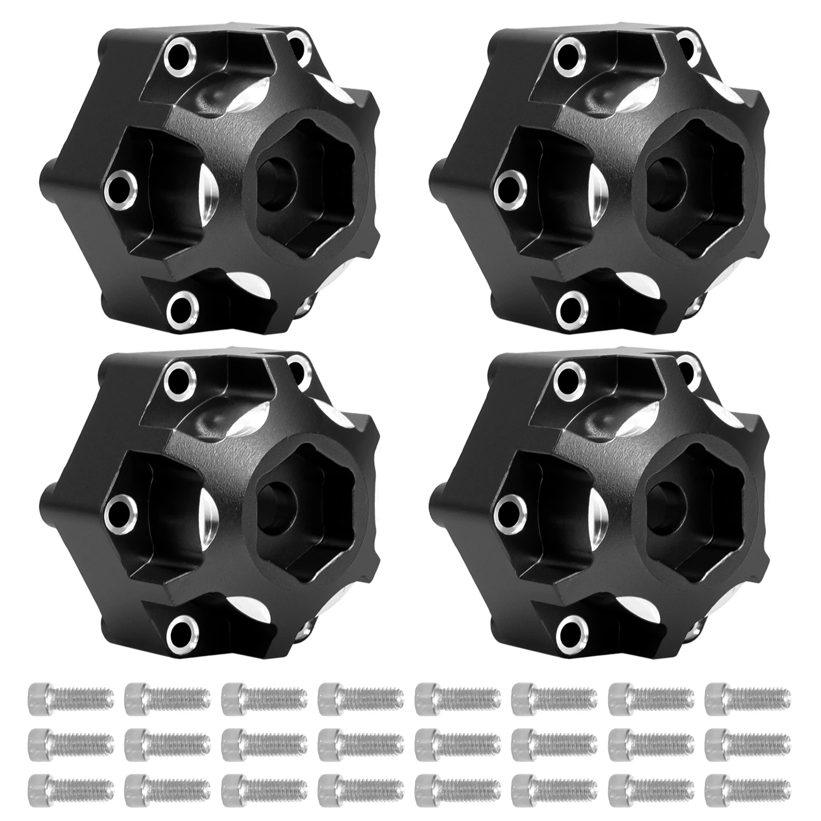 HFLRC 4Pcs 12mm 14mm Aluminum Hex Adapters 6x30 for Pro-Line Raid 2.8 MX28 PL28 Wheels ARRMA Granite Big Rock Senton 3S Upgrade