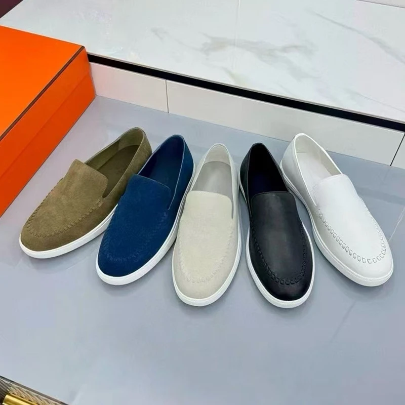 

2025 New Women's Sneakers Flat Non-slip Loafers Women Plus Size Slip-on Casual Driving Shoes female