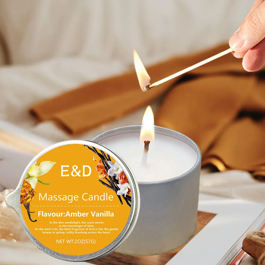 1 Stück Massageölkerze, Spa-Essentials, feuchtigkeitsspendend und beruhigend, lindert trockene Haut, tolles Geschenk für Männerorinnen/2 Unzen