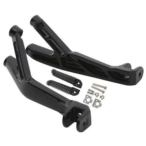 Imagen 2 del producto Soporte de clavijas de pie de pasajero trasero de motocicleta para Yamaha YZF R1 R1S R1M 2015-2024/YZF R7 2022-2024/YZF R6 2017-2025 plata/negro