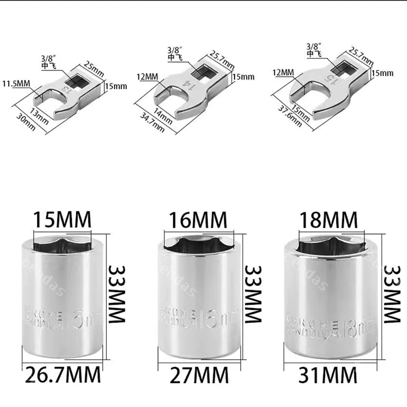 8-piece new idler pulley adjuster wrench belt tensioner adjuster lever tool extension wrench repair tool