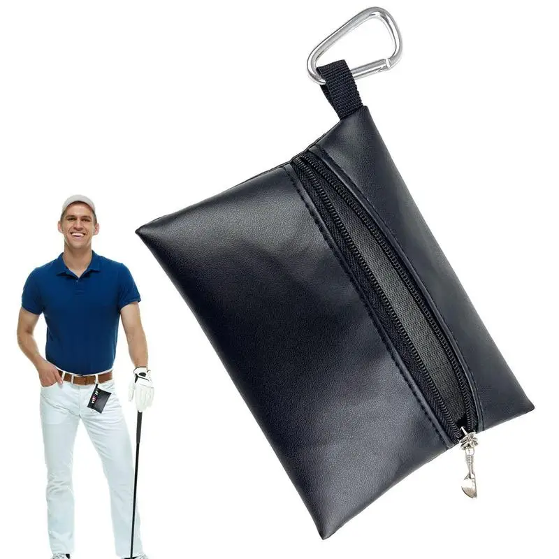 

Golf Ball Holder Zipper Design Sturdy Golf Pouch Bag For Ball Storage Sturdy Anti-Scratch Lightweight Gift For Golfer On