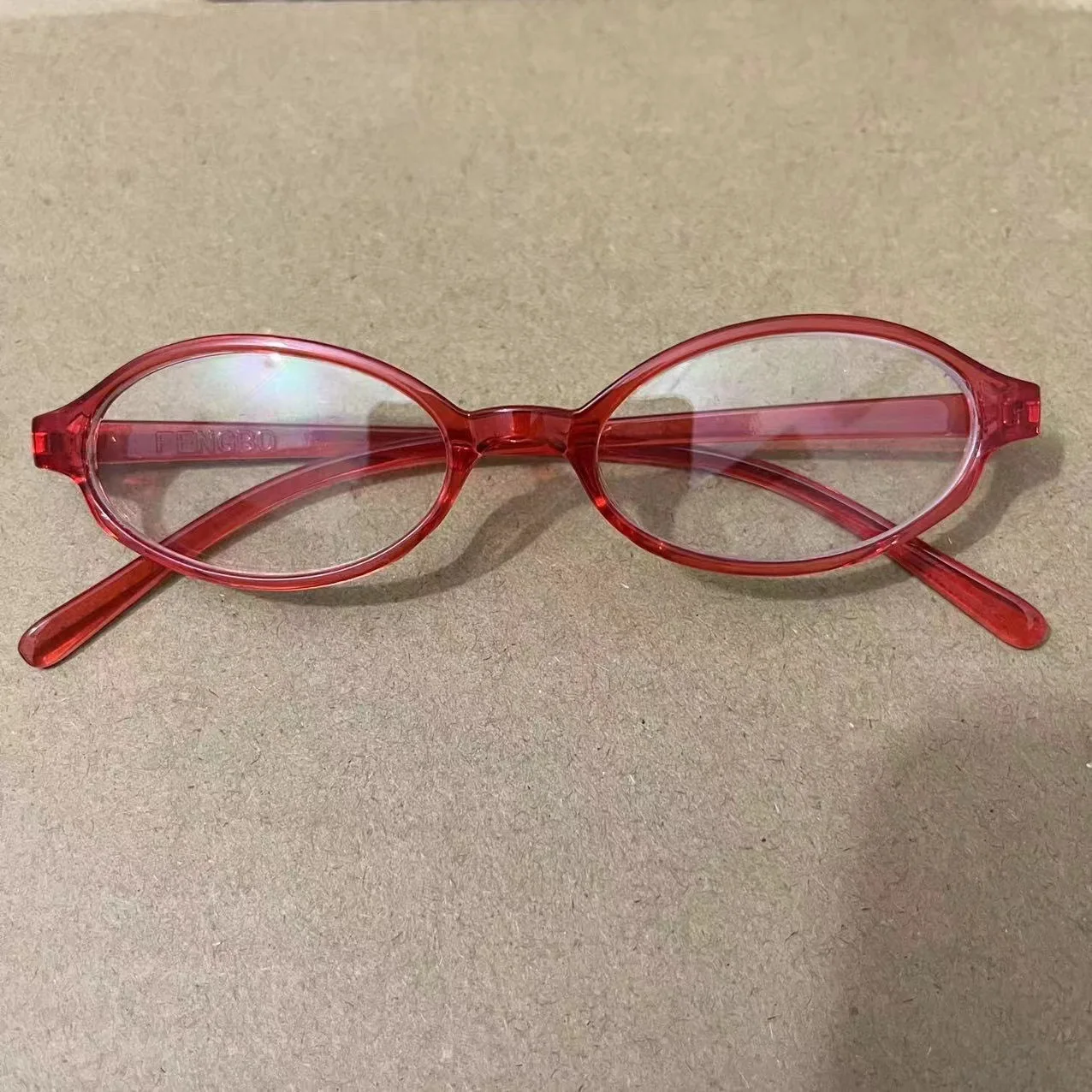 Retro Blue Green Oval Small Frame Glasses Frame Women\'s Anti Blue Light Glasses Fashion Y2K Style Eyeglasses Frame 접이식돋보기안경