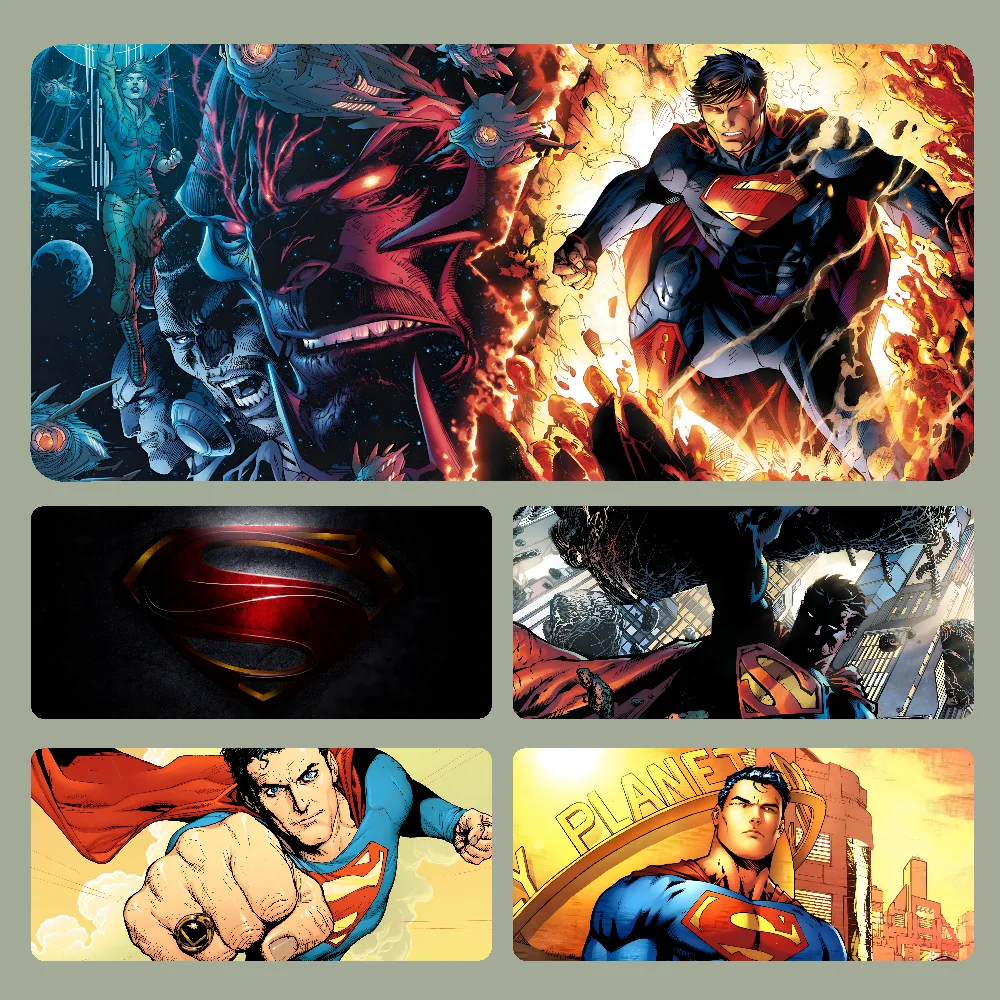 M-Marvel S-Superman Mousepad Large Computer Gaming Accessories MousePads Desk Mats Anti-slip Laptop Soft Mouse Pad