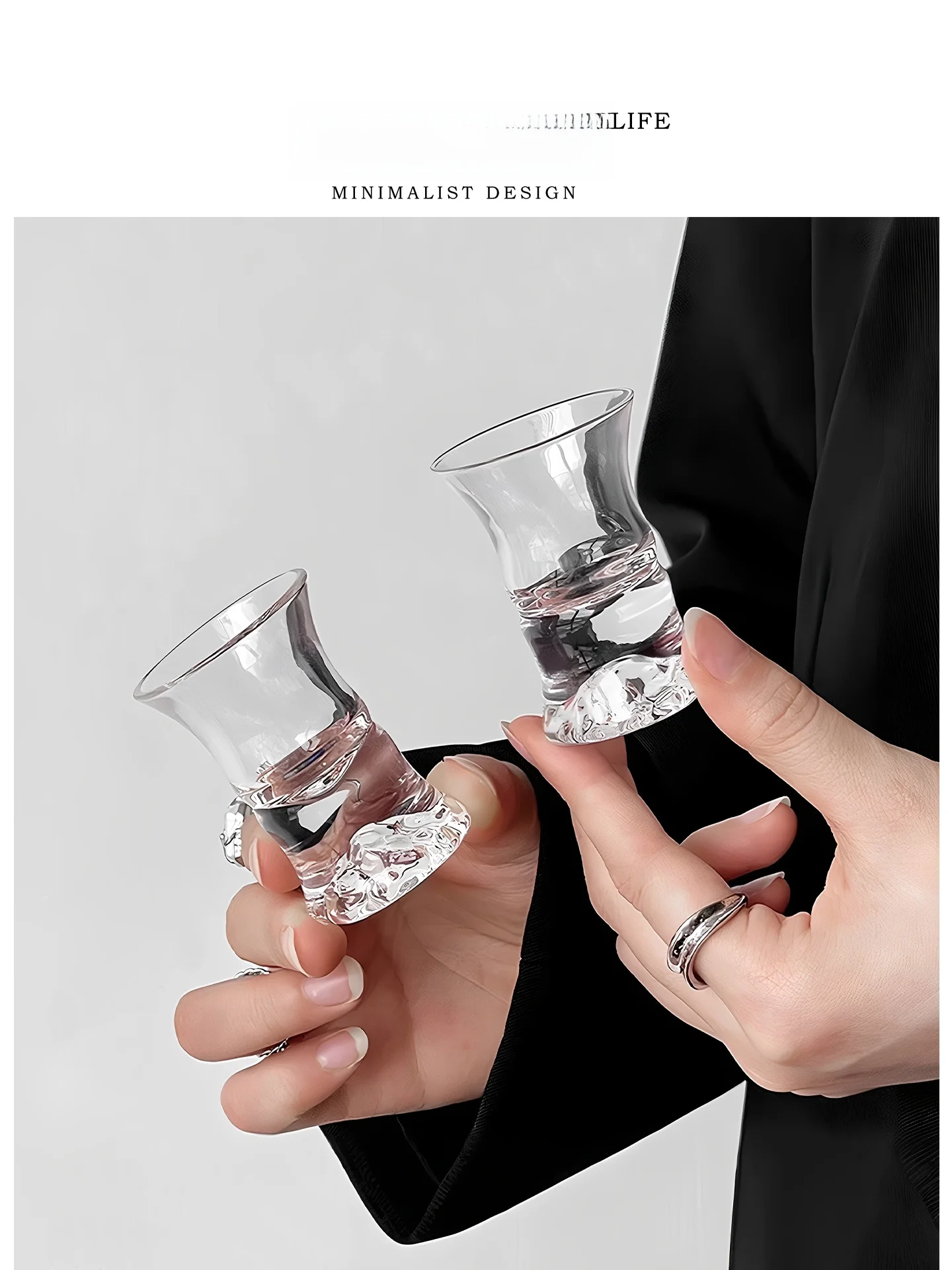 

Tlife Japanese Sle Bamboo Node Glass White Wine Cup Clear Liquor Cup Home Use Single Piece Drinking Utensils Pure Color