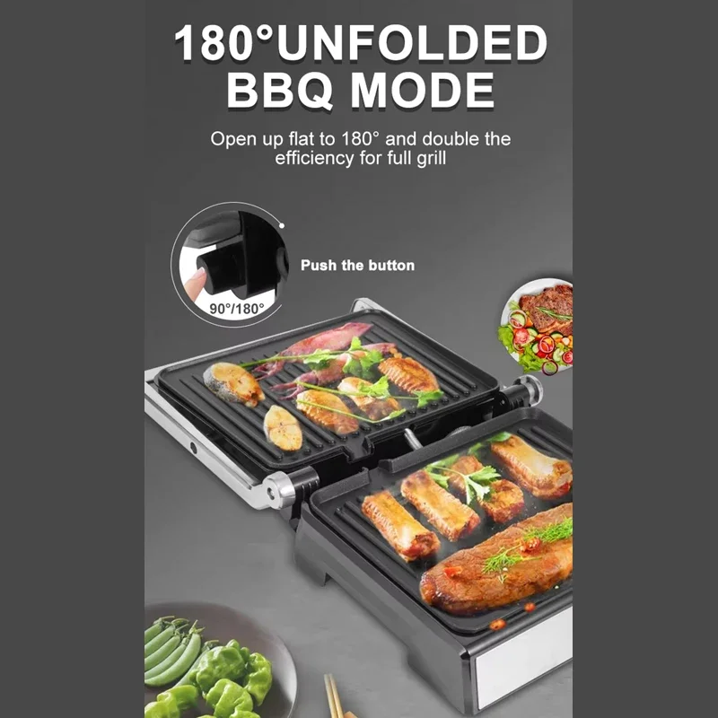 PBOBP شواية ستيك ذكية تجارية احترافية ماكينة ستيك أوتوماتيكية متعددة الوظائف موقد لوحة شواء كهربائي