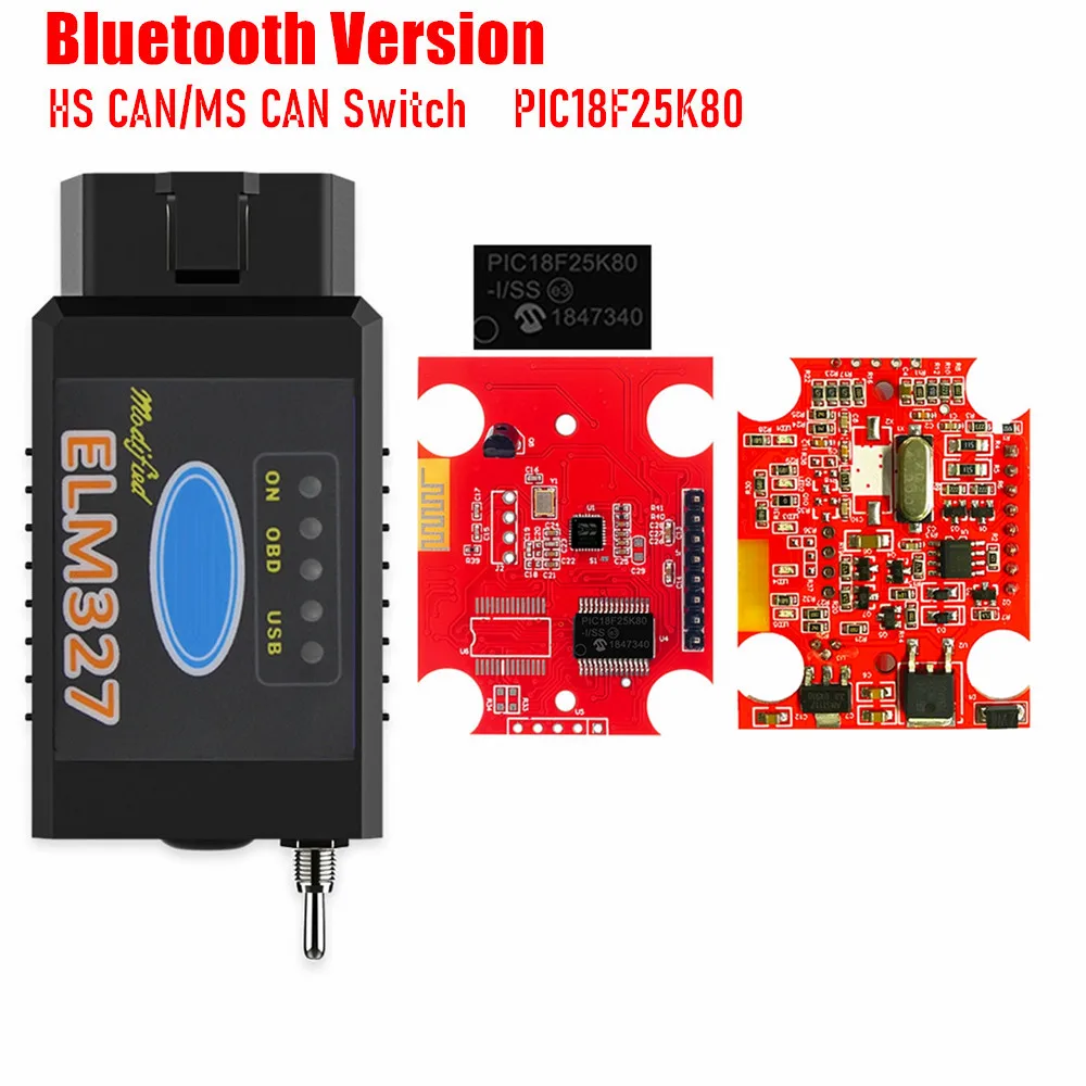 

ELM327 V1.5 PIC18F25K80 чип BT WiFi для Ford FORS может переключать OBD сканер автомобильный диагностический инструмент многоязычный автоматический считыватель кодов