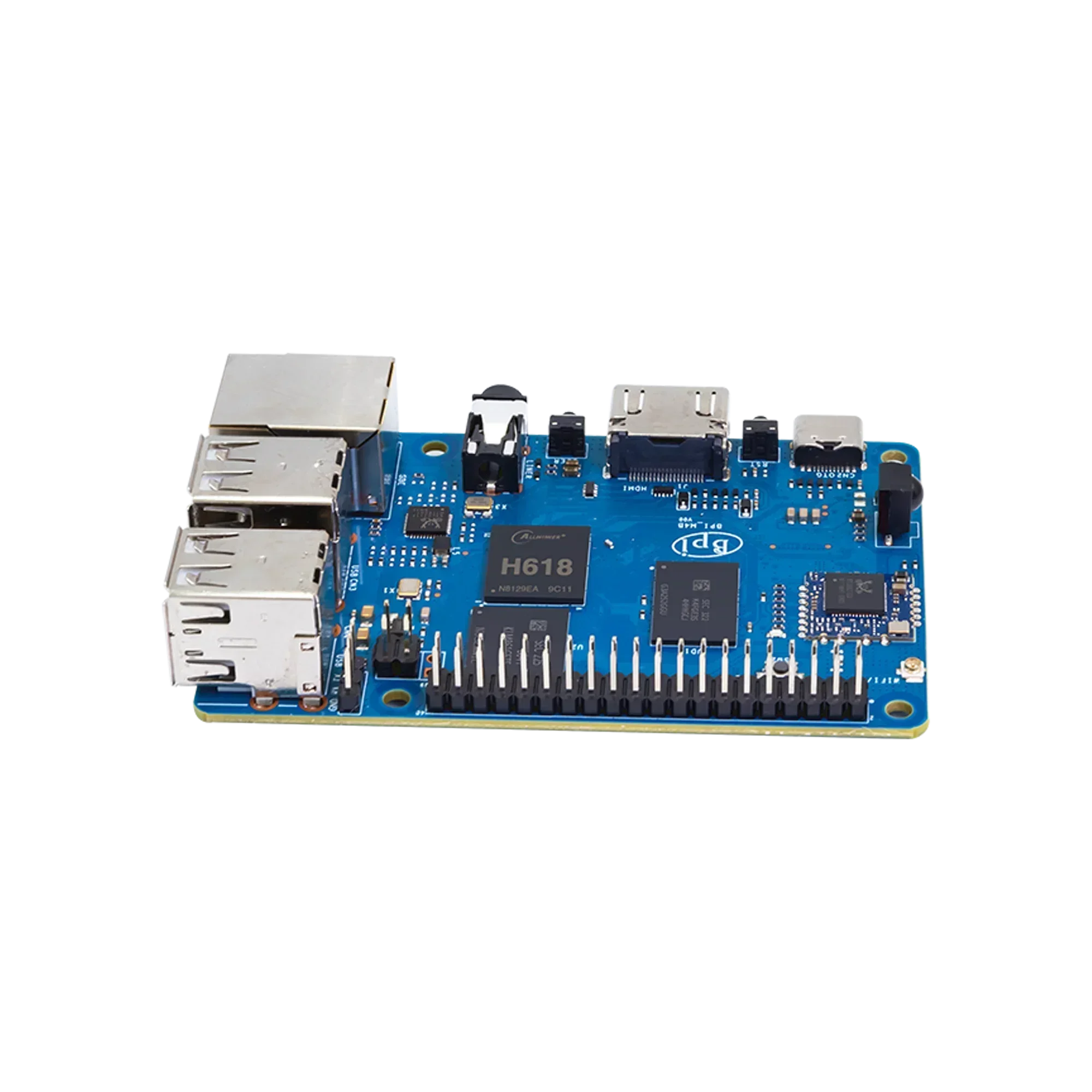 Banana Pi BPI-M4 Berry Allwinner H618 Quad-Core ARM Cortex™Computador de placa única SBC, Wi-Fi e Bluetooth, 2G LPDDR4, 8G, A53, 8G