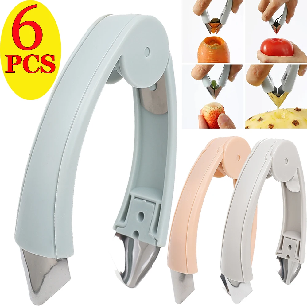 6/1 adet ananas göz sökücü paslanmaz çelik çok fonksiyonlu tohum sökücü klip çilek sebze meyve gözler çıkarma araçları