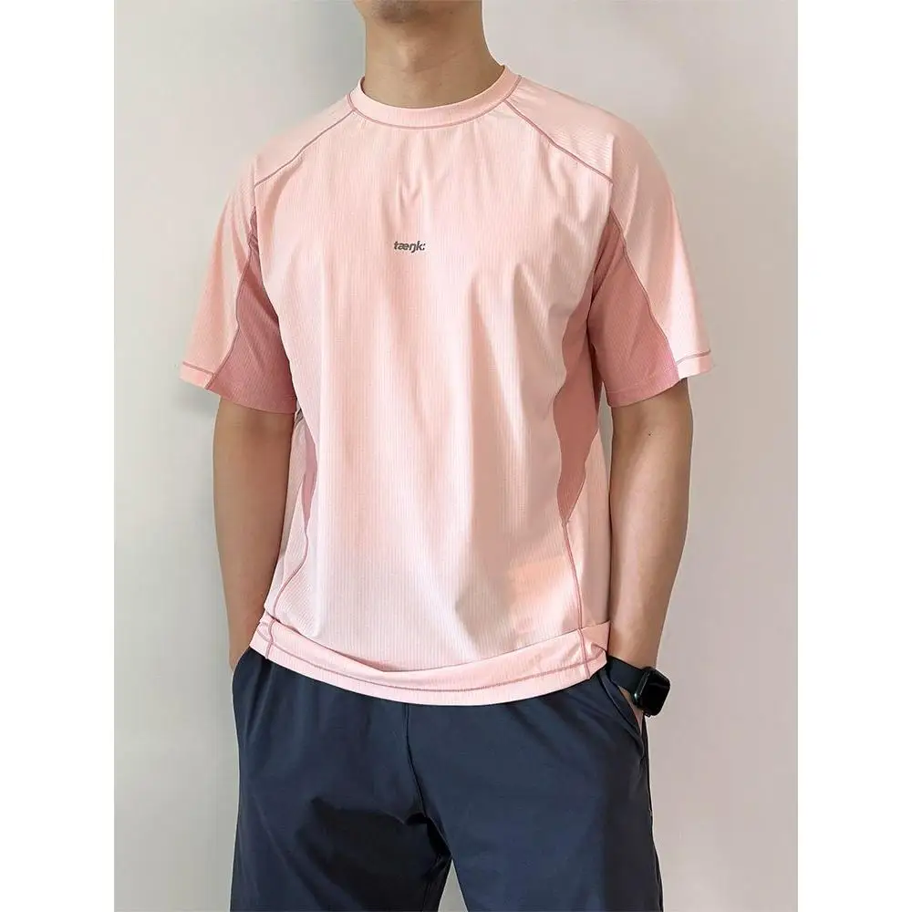 Lightweight Quick-Dry Ice Silk Women's T-Shirt Half Sleeve Cycling Clothes Summer Casual Style Slim Fit round Neck Top