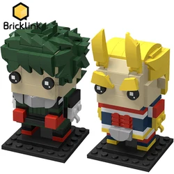 Bricklink Ideas Cartoon Anime Figures My Hero Academia Deku All Might Bricks Model Sets Building Blocks Toys For Children Gift