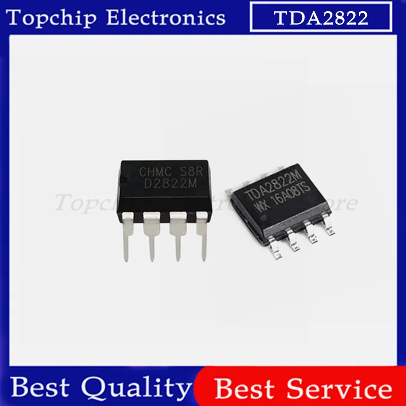 10pcs TDA2822M TDA2822 TDA2822D 2822  DIP-8 SOP-8