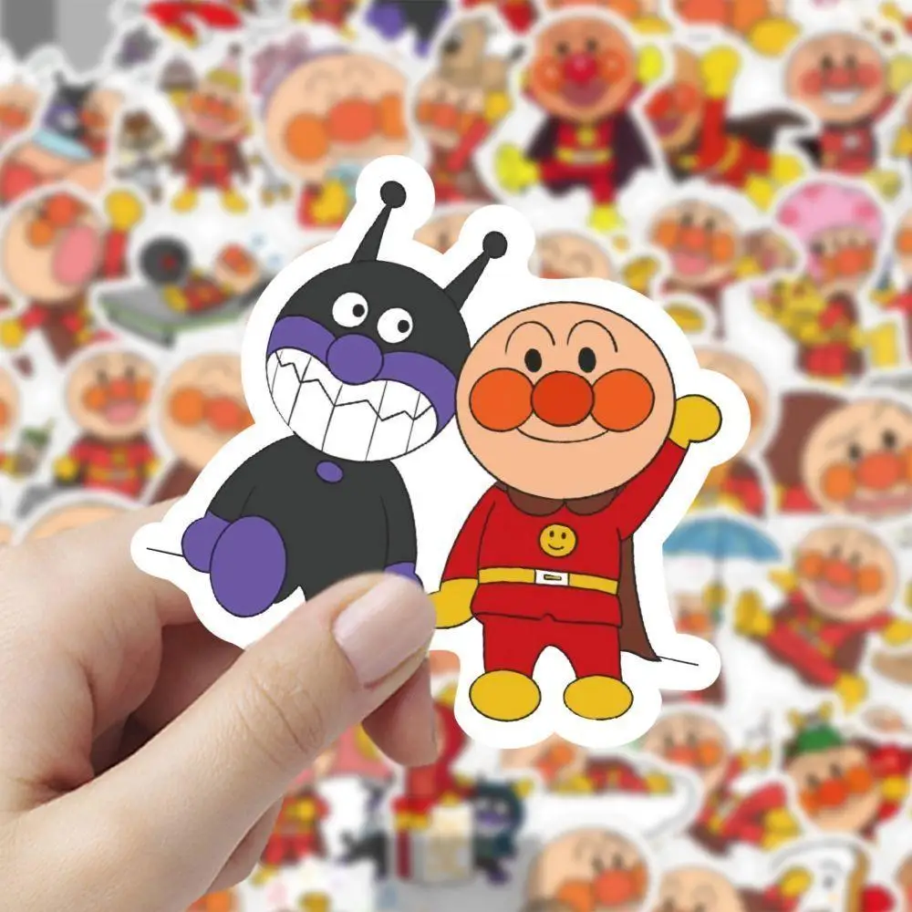 60pcs Anpanman waterproof Stickers mobile phone Water cup diy decoration Hand account materials Anime periphery Children Toys