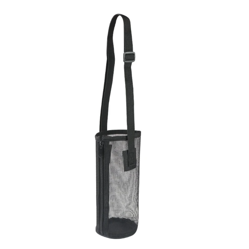 Light Weight Water Bottle Carriers Features Meshes for Water Level Visibilities Reinforced Bottom for Camping and Hiking 4XBB