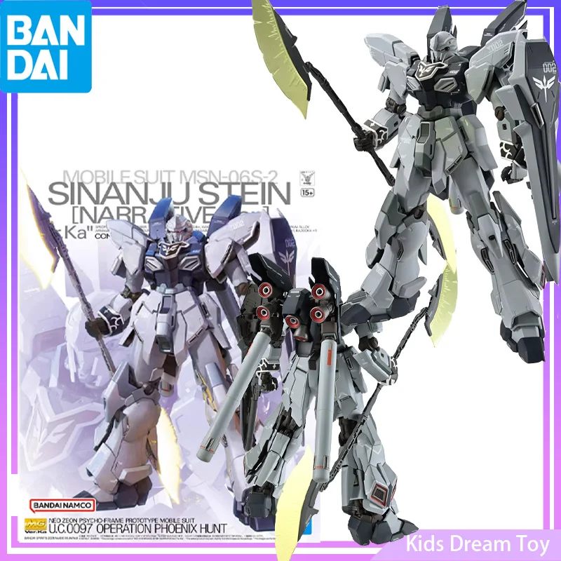 

Bandai In Stock Original MG 1/100 Sinanju Stein Ver.Ka Gundam Narrative Assembly Mobile Suit Anime Action Figure Toys For Kids