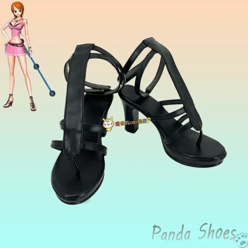 

Anime Character Nami Cosplay Shoes Anime Cos Comic Cosplay Costume Prop Shoes for Con Halloween Party