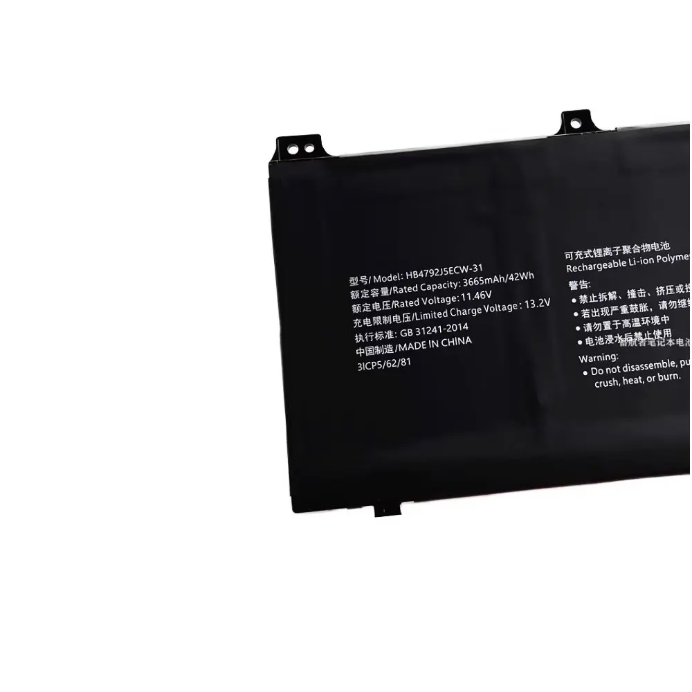 High-Quality HB4792J5ECW-31 Laptop Battery For Honor MagicBook 15 2021 i5 1135G7 BBR-WAH9 BDR-WFH9HN 11.46V 42WH