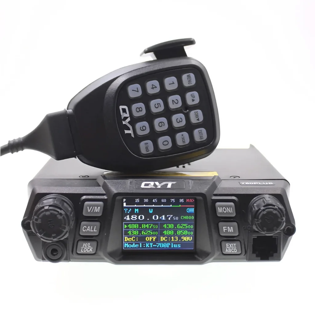 QYT KT-780Plus Mobile Radio Base Single Band VHF Walkie Talkie 100W Car Radio Station KT-780 Plus 2 Way Radio Long Range