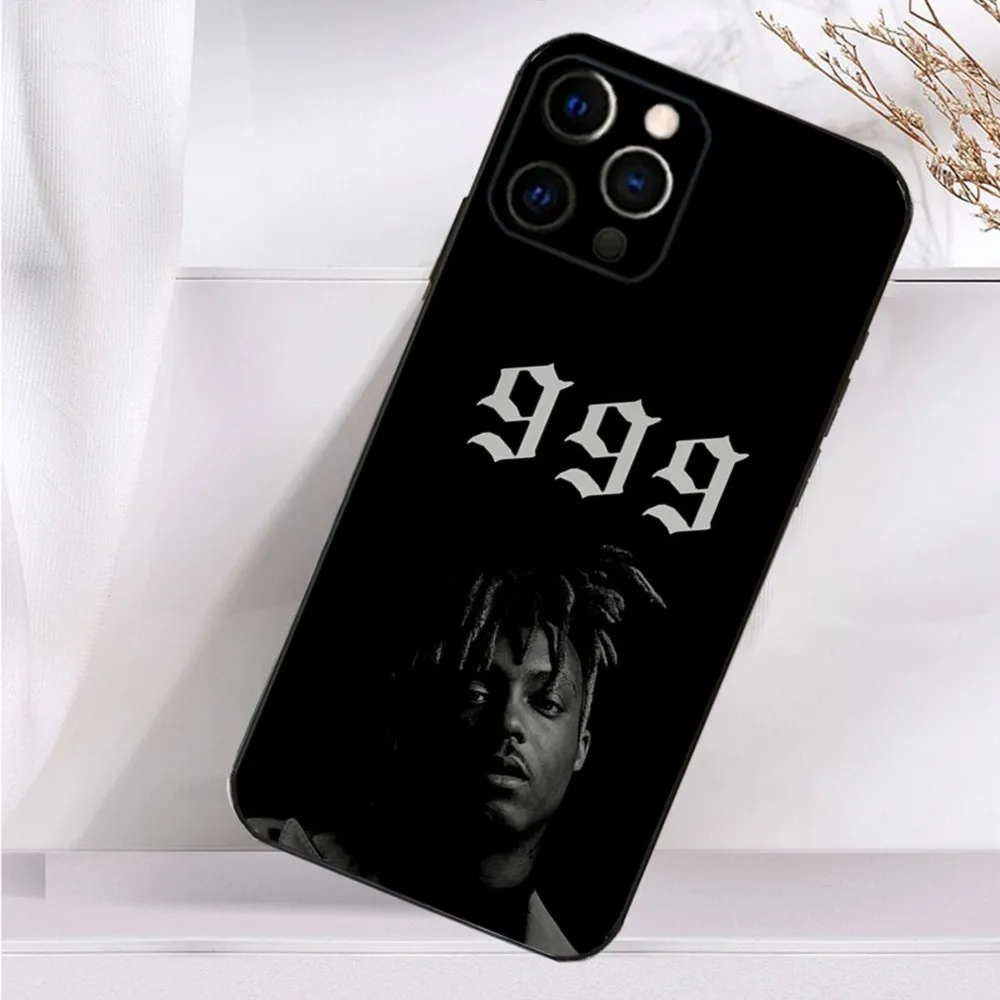 Rapper J-Juice Wrld-999 Phone Case For iPhone 16,15,14,13,12,11 Plus,Pro Max,XS,X,XR,SE,Mini,8,7 Soft Silicone Black Cover