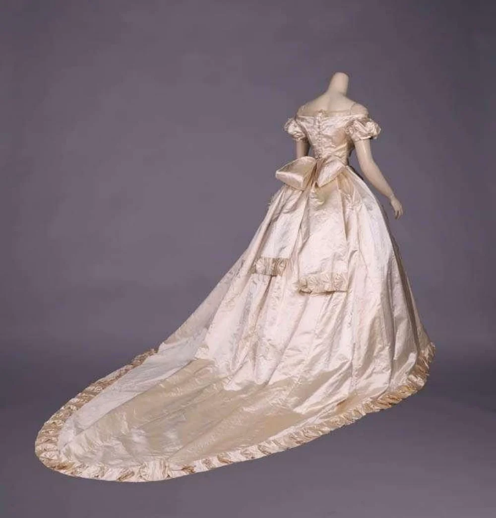 1855년대 오프 숄더 웨딩 드레스 역사 재연 공주 시시 의상 빅토리아 남북 전쟁 사우스 벨 티 볼 가운