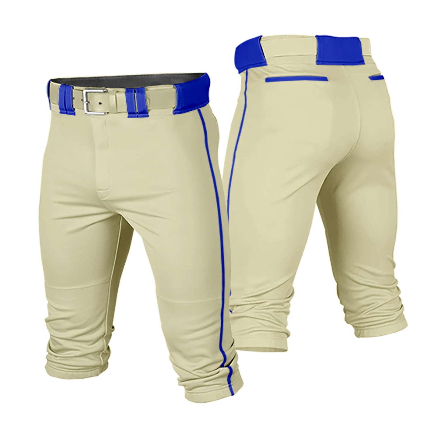 Pantalones de juego de béisbol recortados tradicionales para hombres jóvenes, uniforme de entrenamiento de Softball, ropa deportiva informal transpirable, personalizado